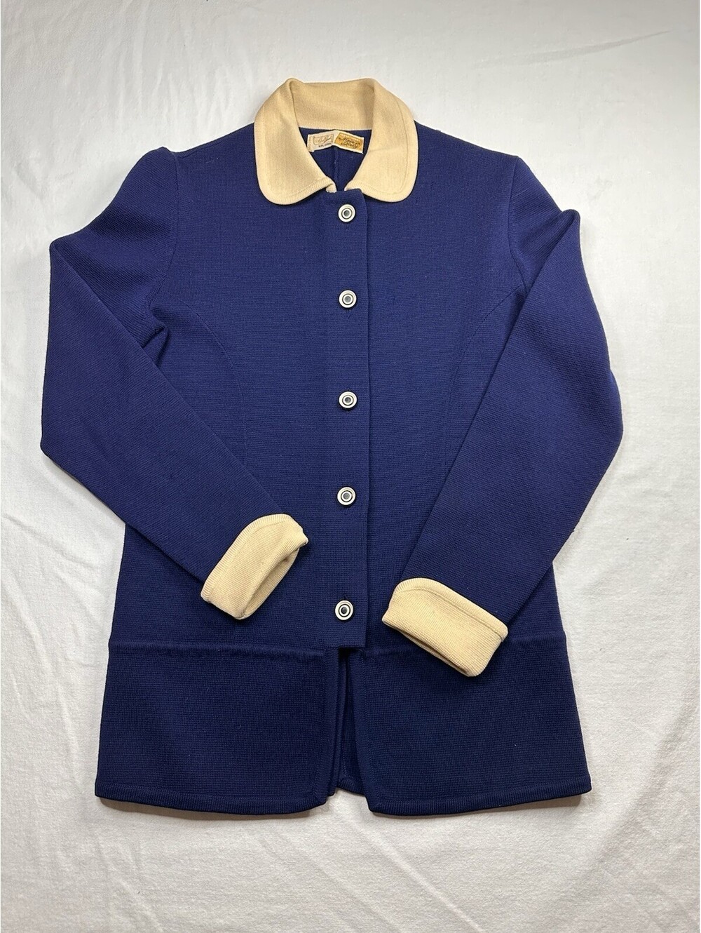 Vintage Carol Brent Made In Italy Two Piece Suit, Blue Size 10 Great Condition